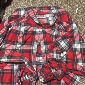 Red Plaid Men's Shirt